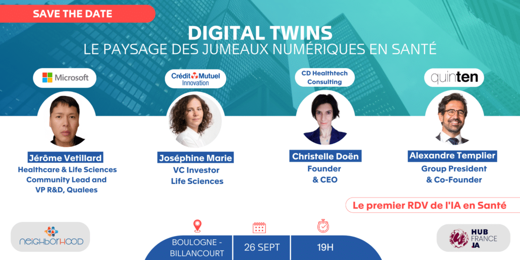 Post thumbnail Afterwork with the Hub France IA: The Landscape of Digital Twins in Health Tech